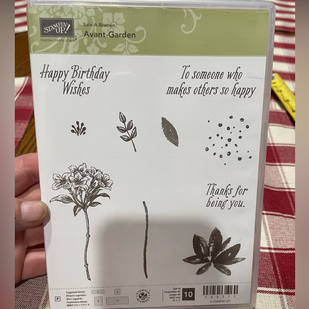 Avant-Garden rubber stamp set